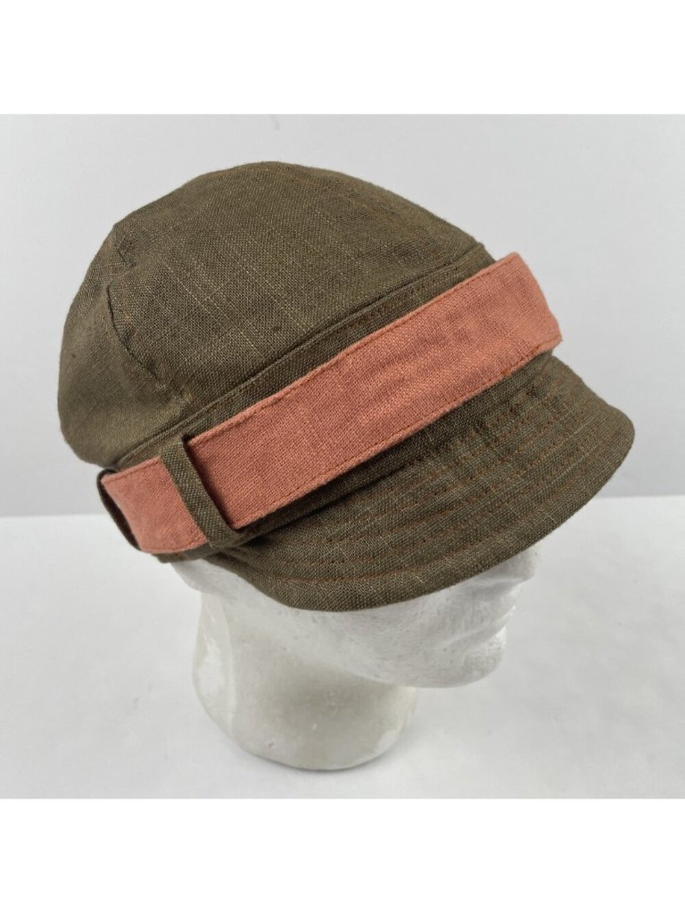 Pistil Cadet Cap Hat with Orange Band Women’s OS Parker Tobacco Twill